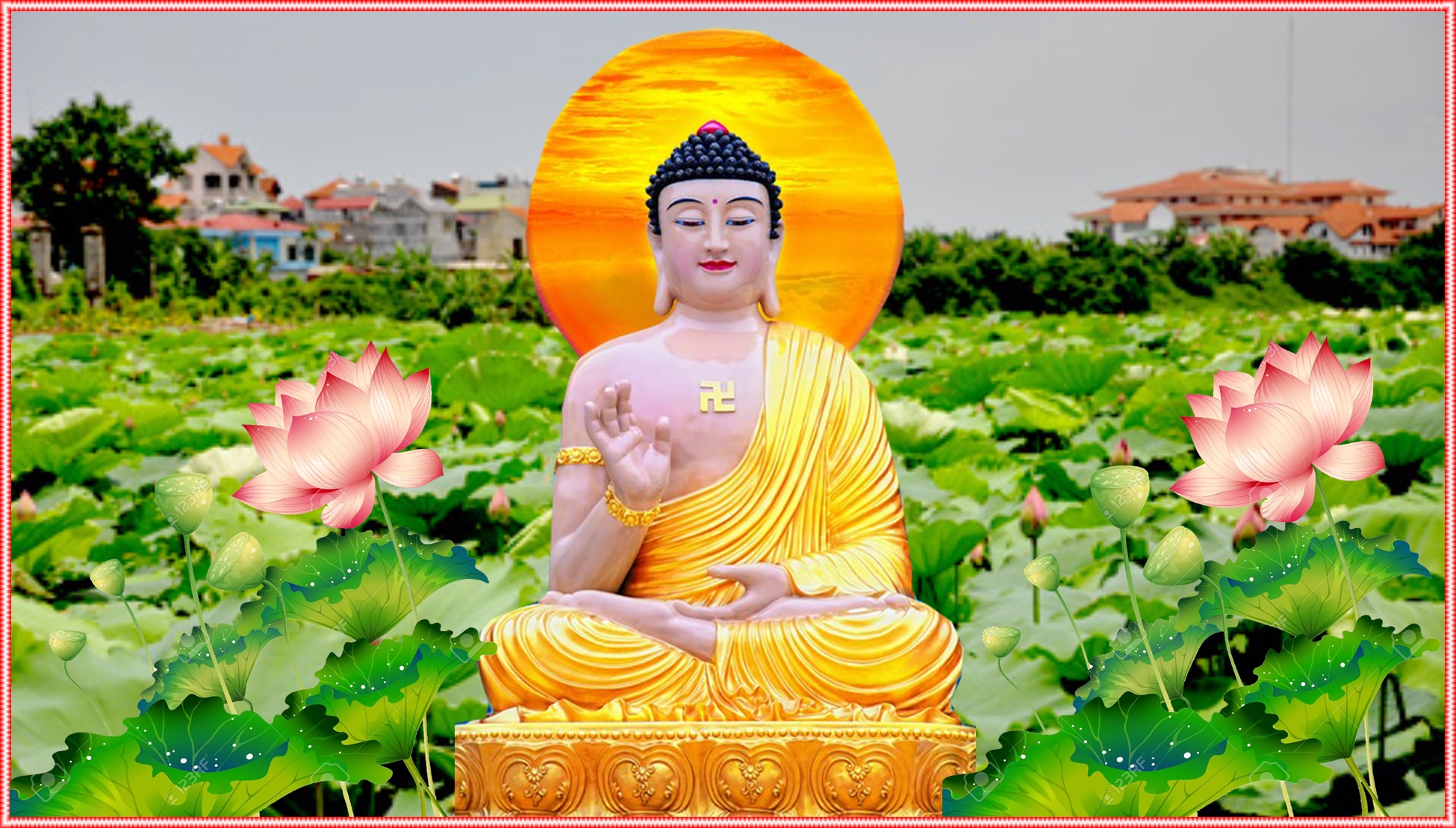 Hình nền máy tính Phật giáo có lịch 162020  Phật giáo Việt Nam
