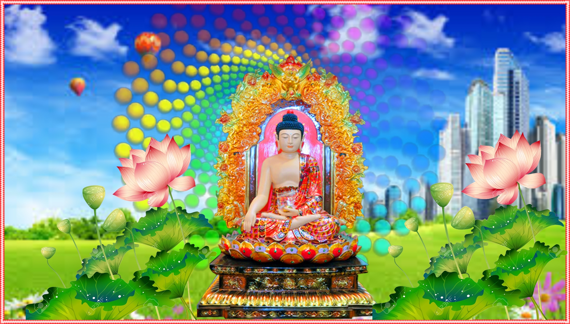 Ảnh Đức Phật Thích Ca Mâu Ni 3D Đẹp Chất Lượng Cao
