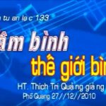 tam binh the gioi binh - thich tri quang
