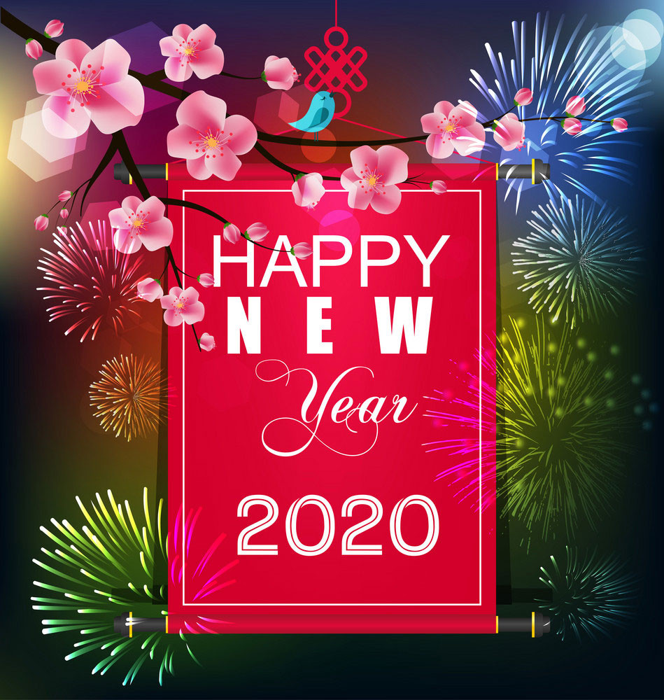 Hình ảnh Happy new year 2020 đẹp nhất - Hình nền máy tính