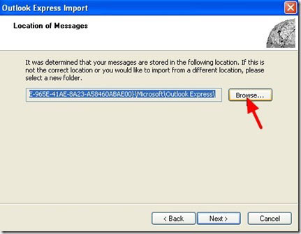 where does outlook express export to