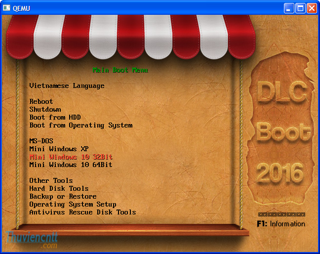 Download DLC Boot 2016 v3.2 - Tạo Usb boot đa năng legacy UEFI 8