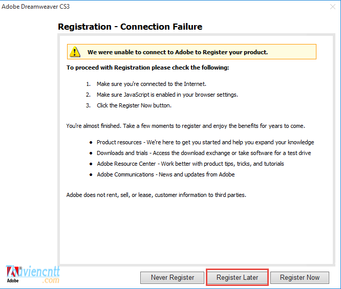 Download dreamweaver CS3 full key - Cài đặt dreamweaver CS3 Full 10