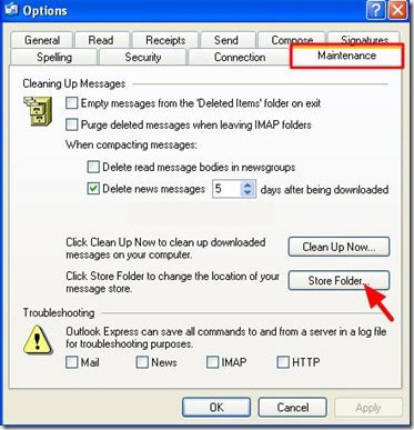 Sao lưu và phục hồi Outlook Express - Backup/Restore Outlook Express