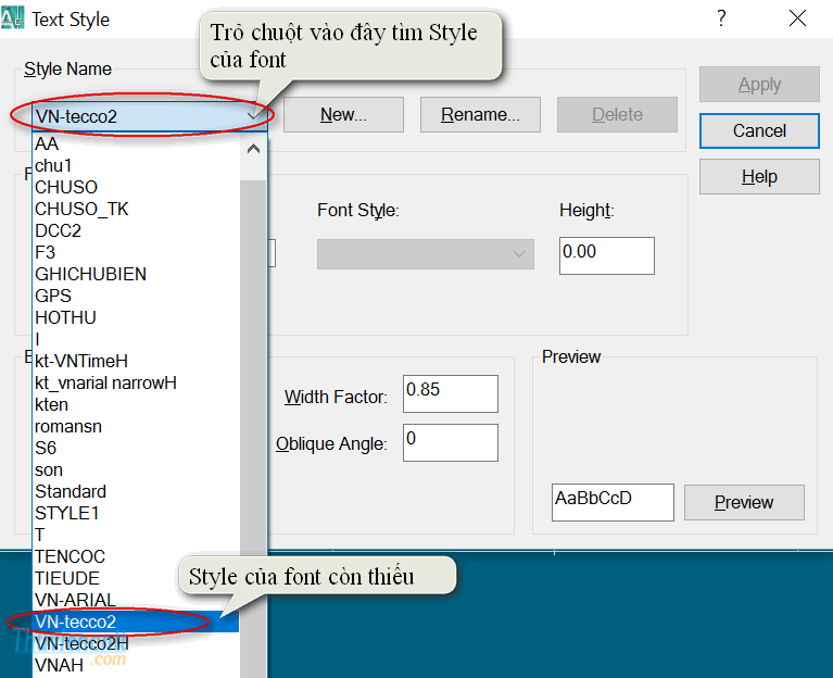 Sửa lỗi font AutoCad - Cài font AutoCad 2007 3
