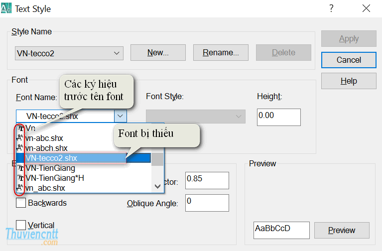 Sửa lỗi font AutoCad - Cài font AutoCad 2007 4