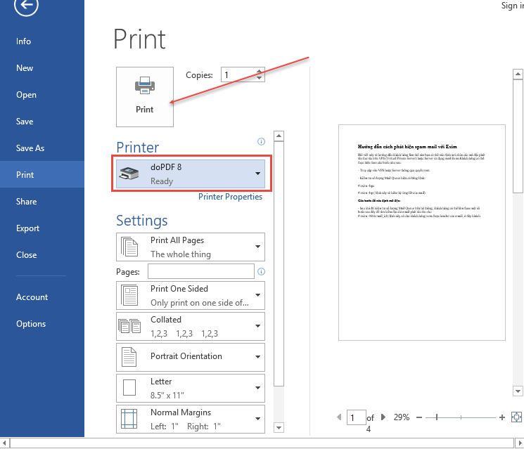 Thủ thuật convert word to pdf