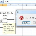 Cách kiểm tra số nguyên nhập vào trong excel