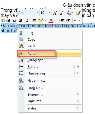 Cách giấu đoạn văn bản trong Word 02