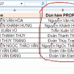 Sửa lỗi vỡ font khi dùng hàm PROPER trong excel