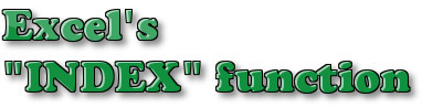 Cách dùng hàm Index trong Excel