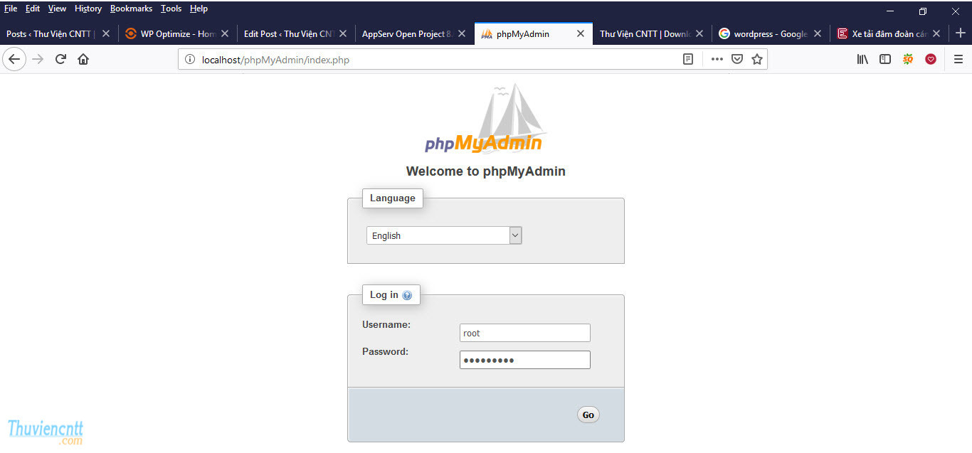Hướng dẫn cài đặt WordPress 4.9.9 trên Localhost 1