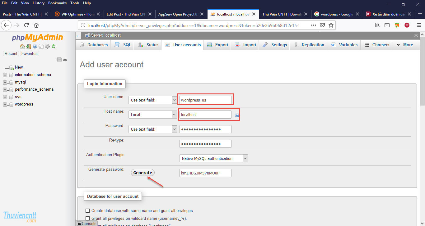 Hướng dẫn cài đặt WordPress 4.9.9 trên Localhost 4