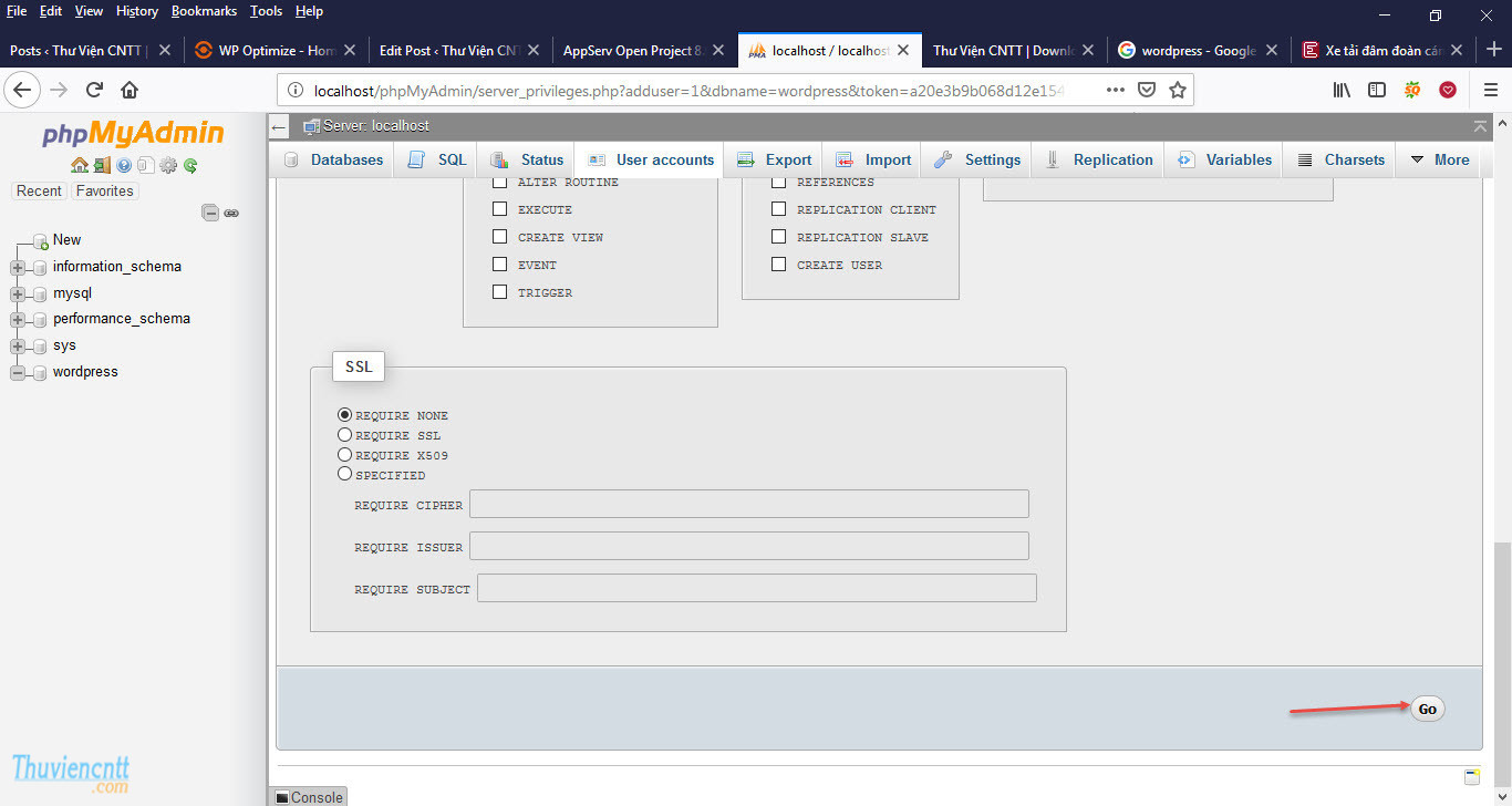 Hướng dẫn cài đặt WordPress 4.9.9 trên Localhost 5