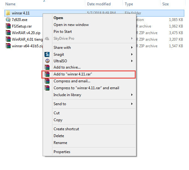 Hướng dẫn nén và giải nén trên winrar 5