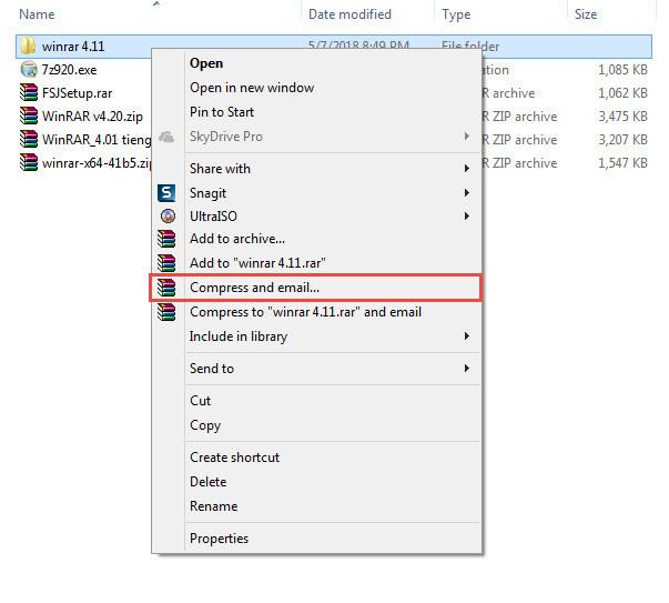 Hướng dẫn nén và giải nén trên winrar 6