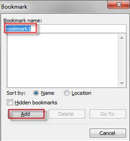 cách tạo Bookmark trong Word