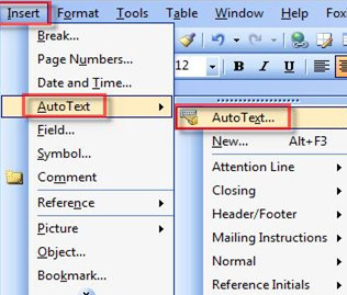 Chức năng Autotext trong word 02
