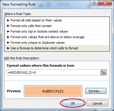 Tô Màu Xen Kẽ Các Dòng Trên Bảng Tính Trong Excel | Thủ Thuật Excel