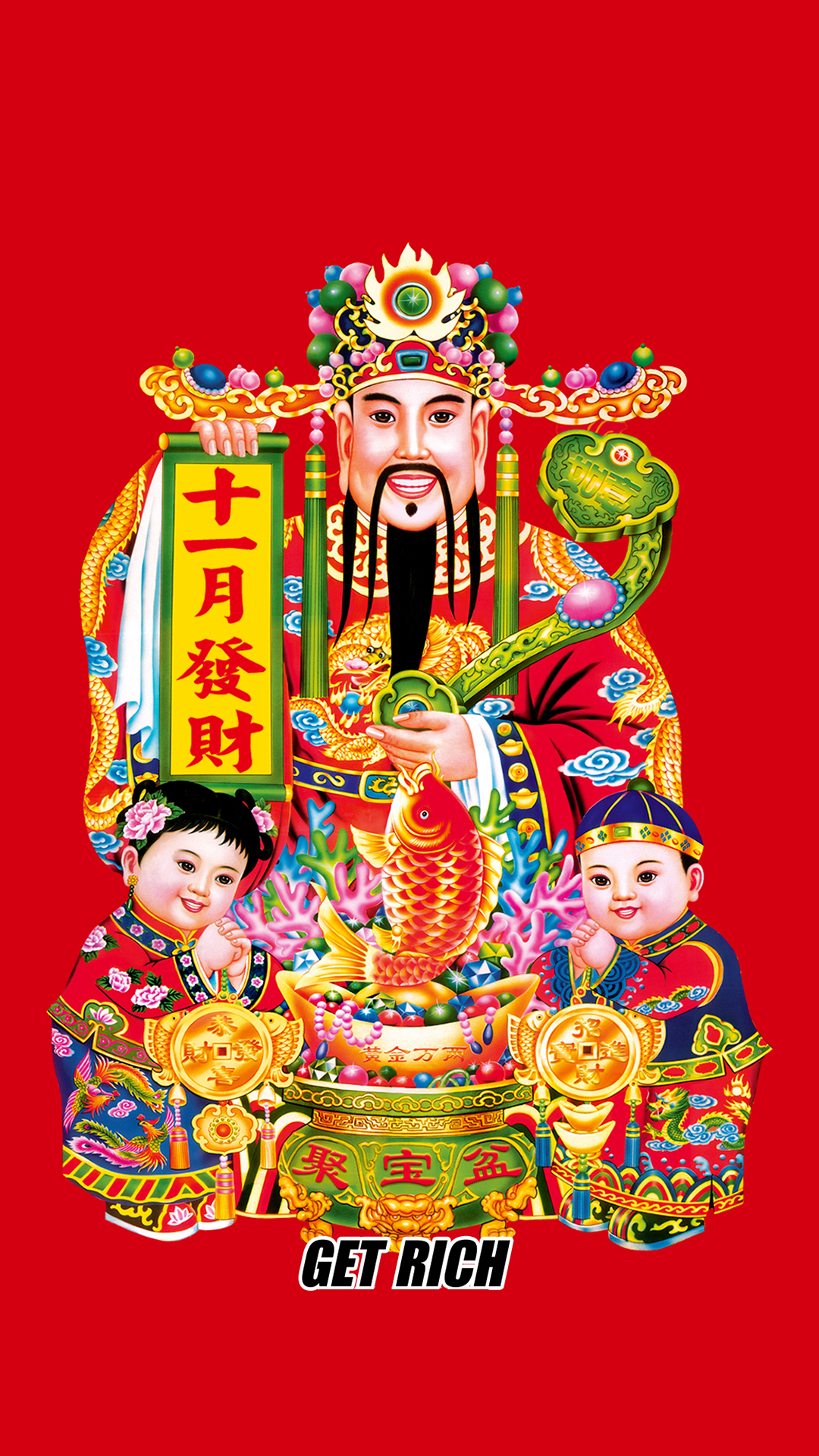 hình nền thần tài cho điện thoại