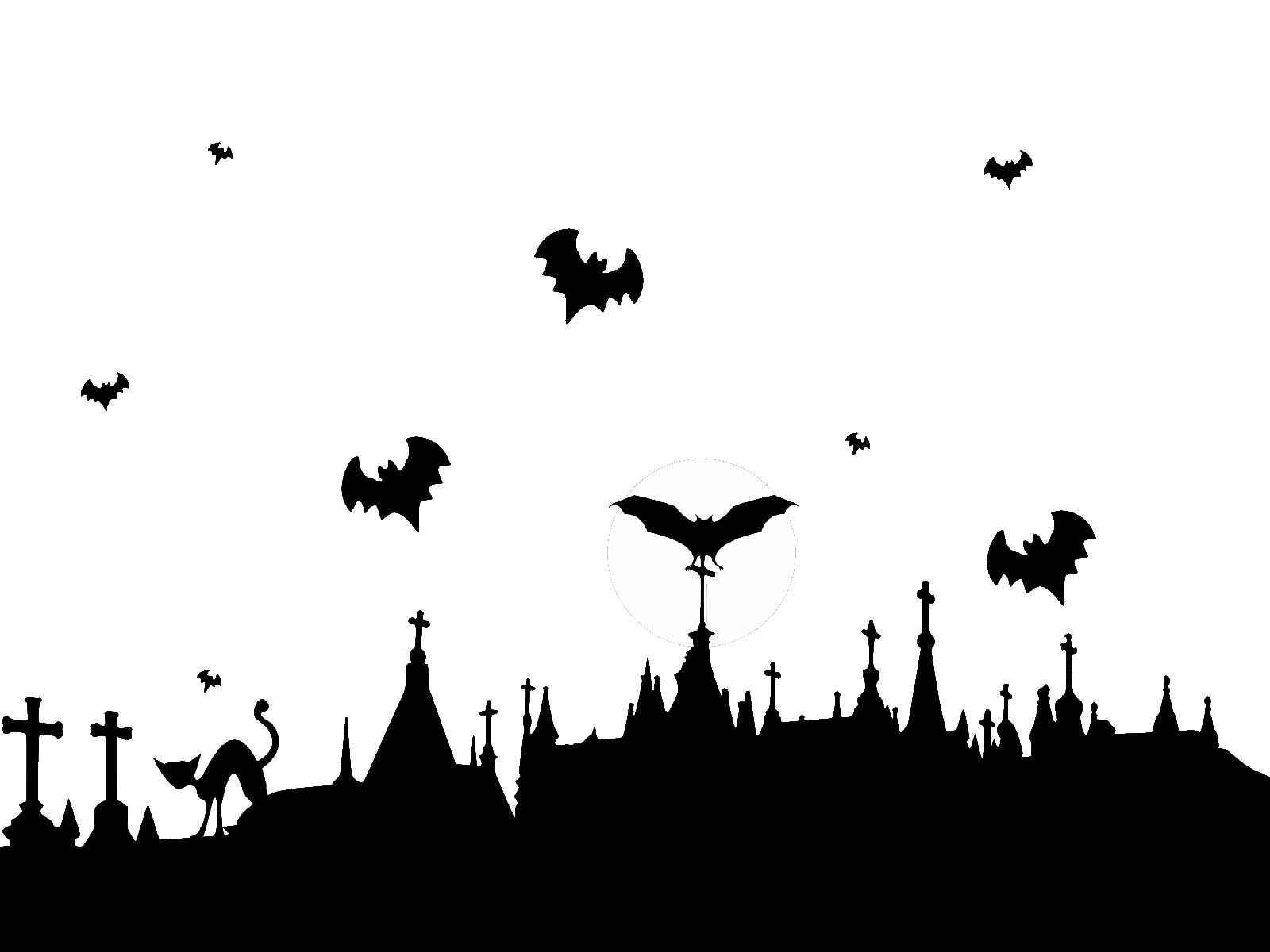ảnh nền halloween đen trắng