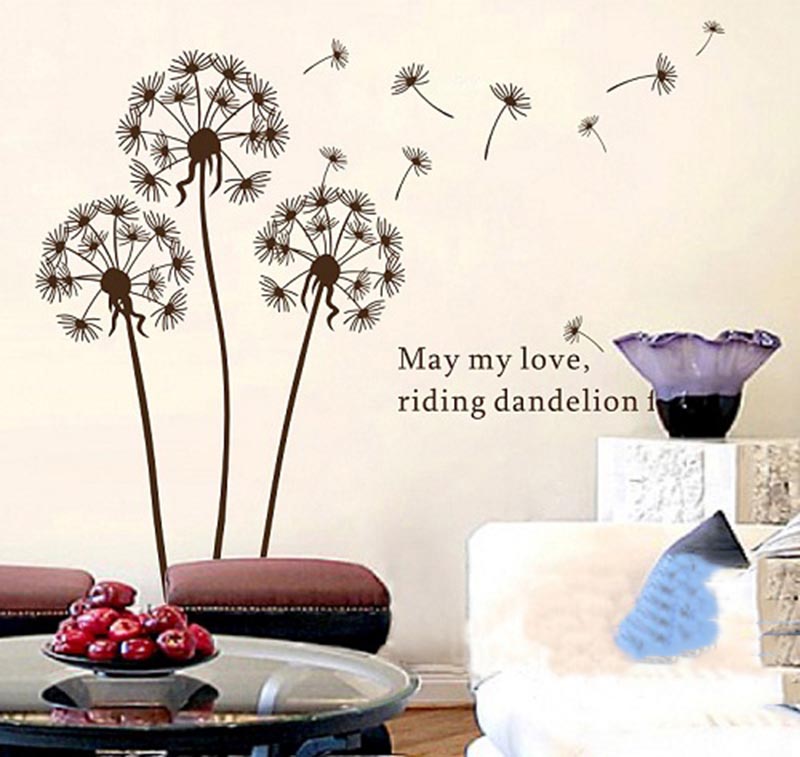 decal dán tương hoa bồ công anh
