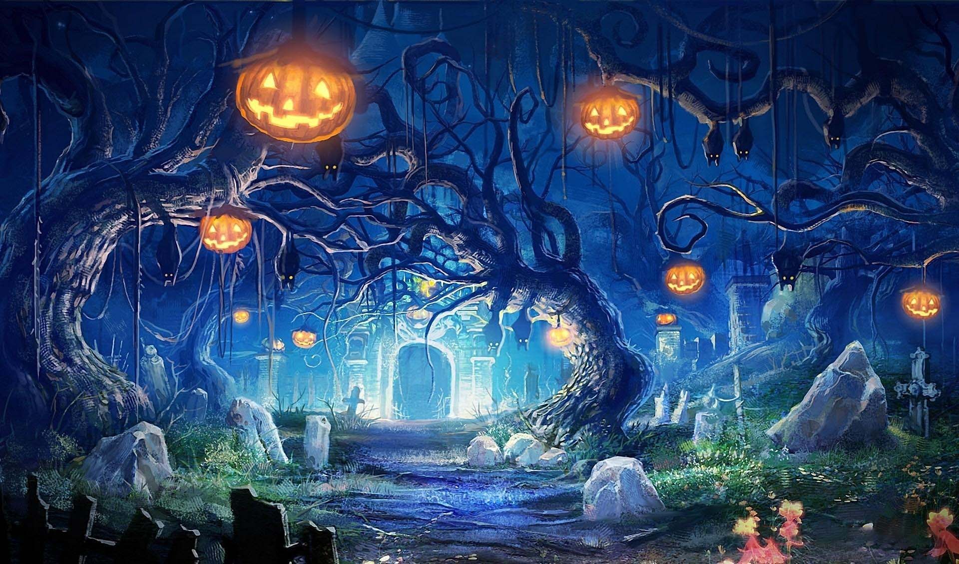 hình ảnh nền halloween cho máy tính