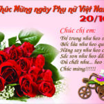lời thơ chúc mừng ngày phụ nữ việt nam 20-10