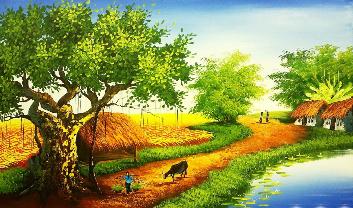 những tranh phong cảnh quê hương đất nước