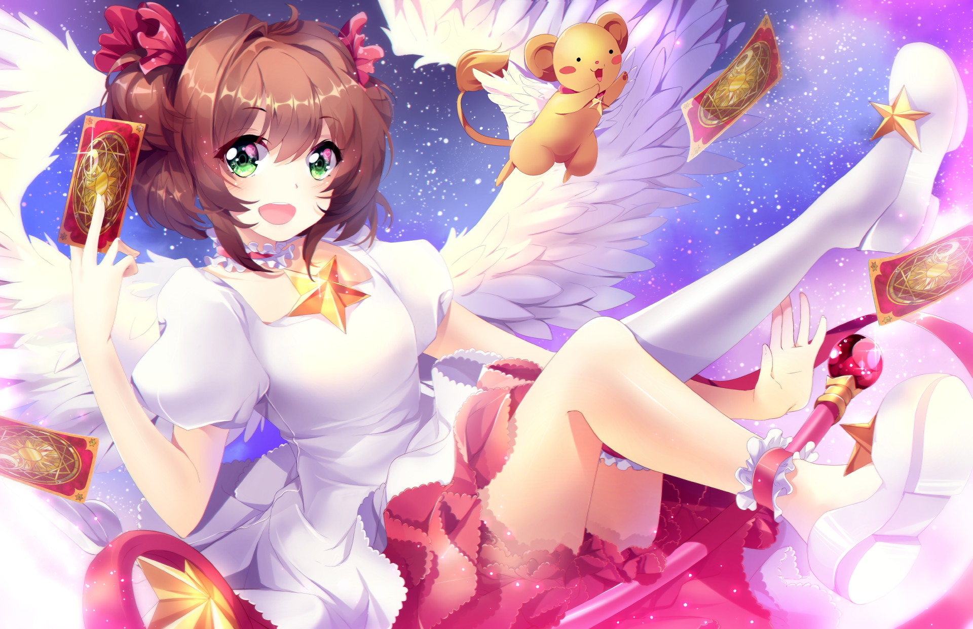 sakura cầm lá bài đẹp nhất