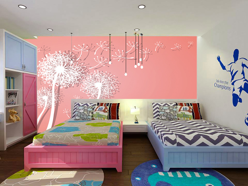 tranh dán tường hoa bồ công anh