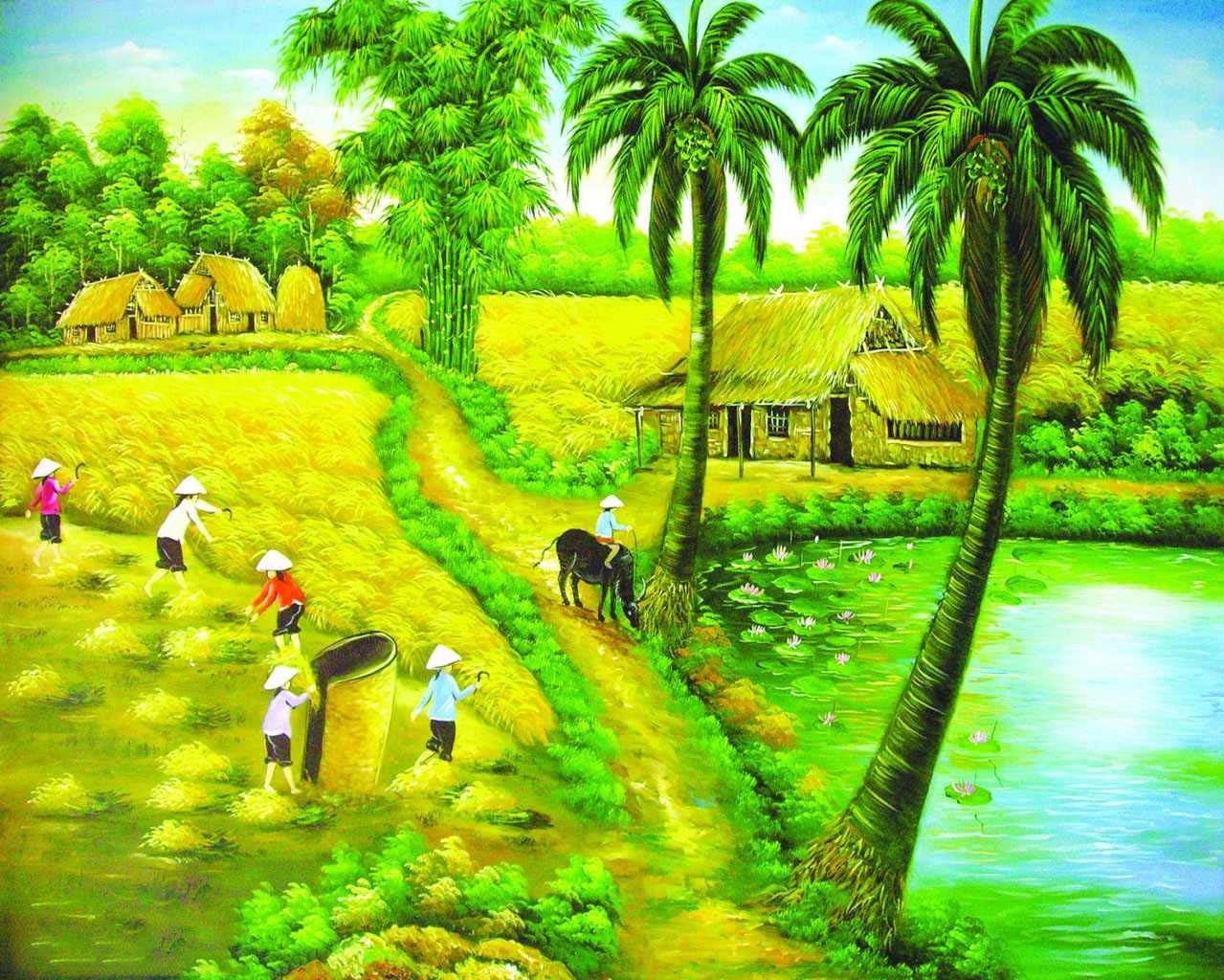tranh đồng quê việt nam