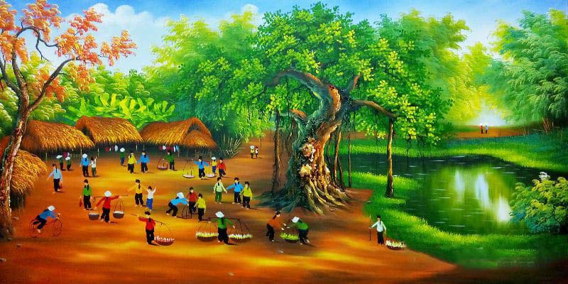 tranh quê hương đất nước