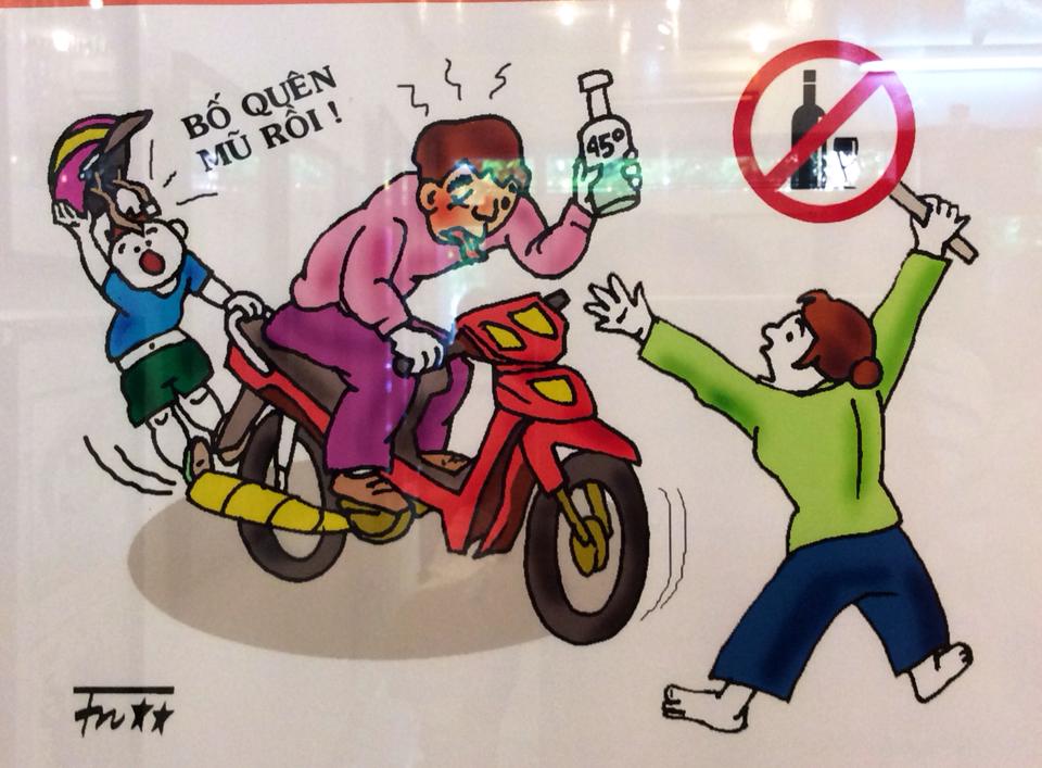 tranh vẽ đề tài an toàn giao thông hay