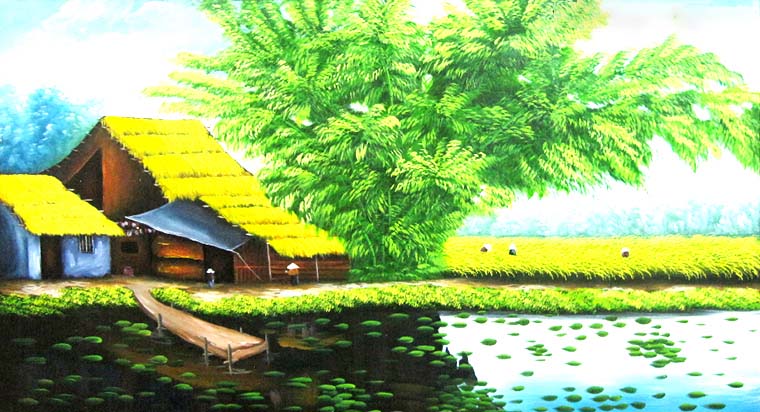 tranh vẽ tranh phong cảnh đẹp nhất