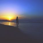 ảnh hoàng hôn cô đơn