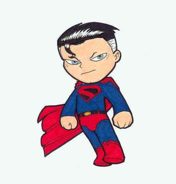 Hình ảnh chibi Superman đẹp và dễ thương 29