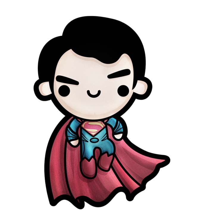 Hình ảnh chibi Superman đẹp và dễ thương 26