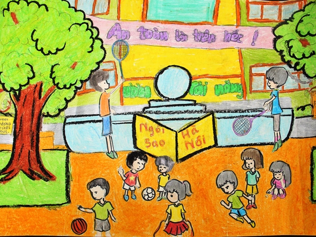 Tranh vẽ đề tài học tập