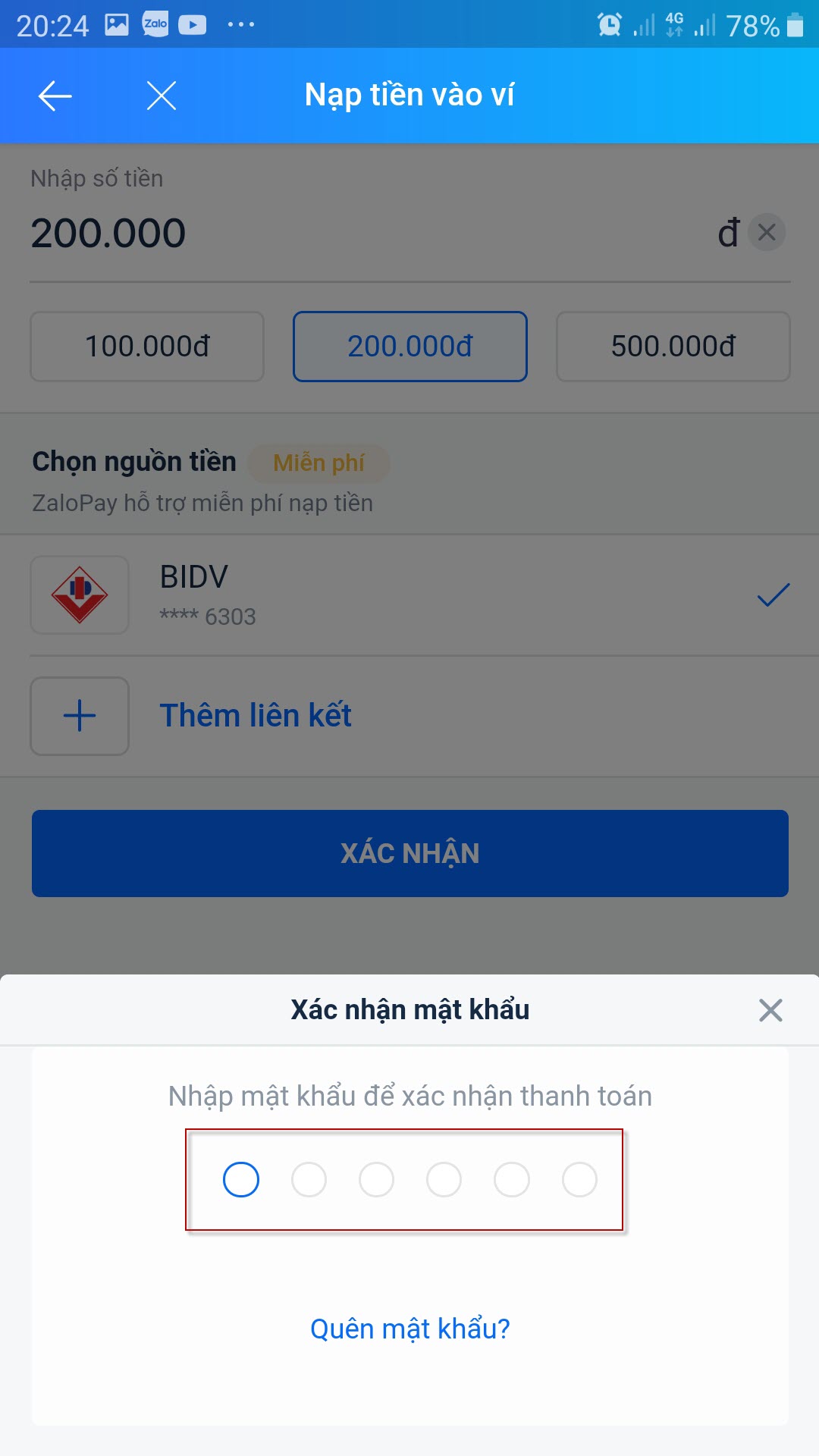Hướng dẫn cách cài đặt Zalo Pay 012