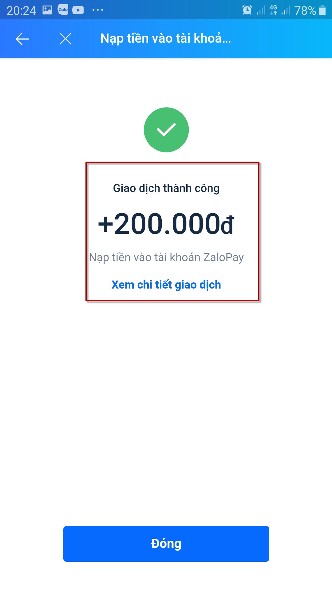 Hướng dẫn cách cài đặt Zalo Pay 013