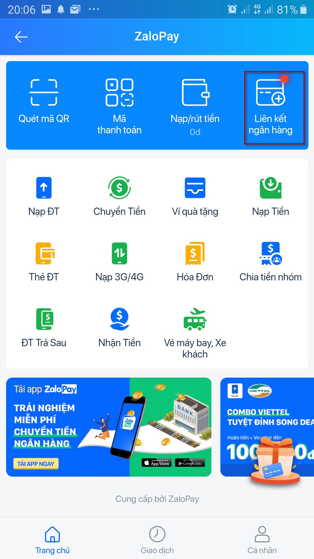 Hướng dẫn cách cài đặt Zalo Pay 02
