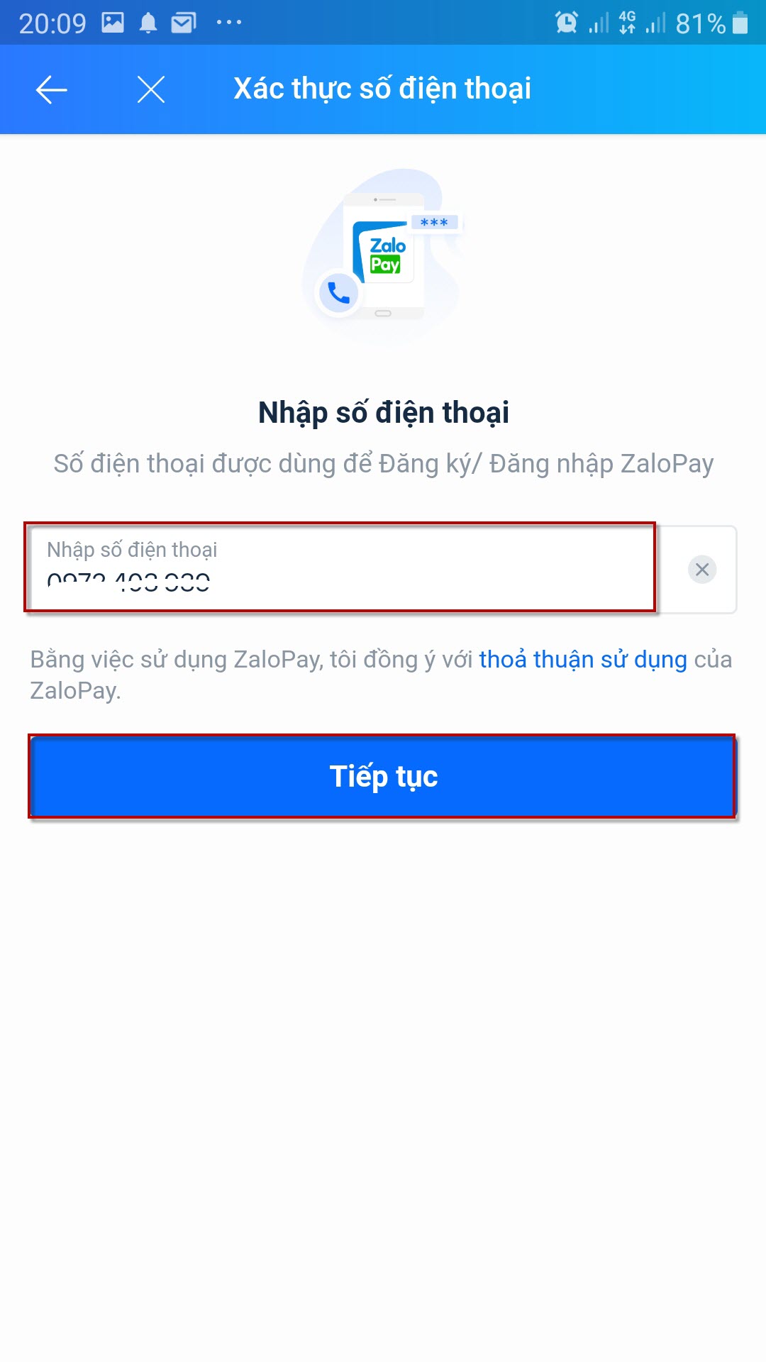Hướng dẫn cách cài đặt Zalo Pay 05