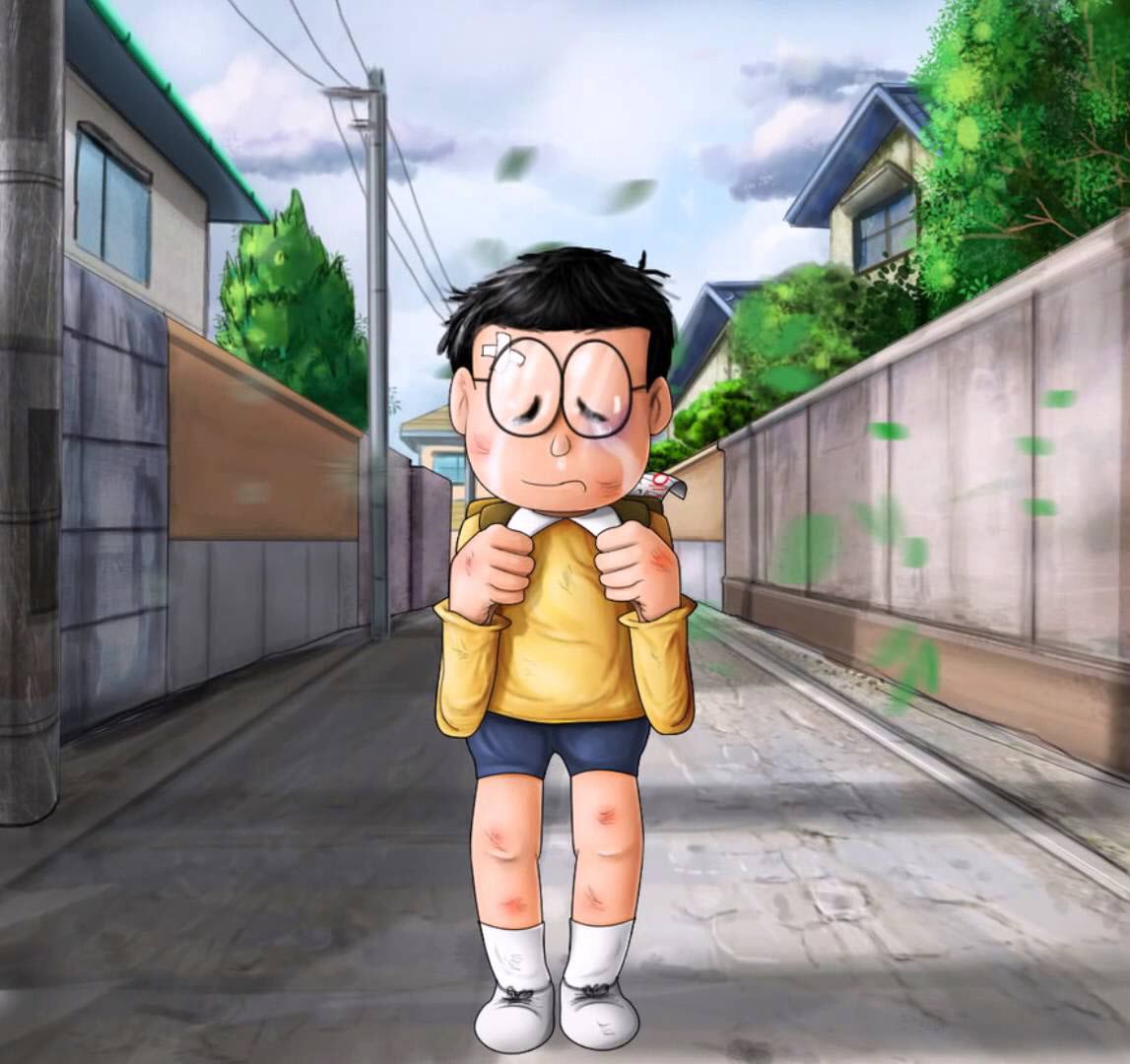 Hình ảnh nobita buồn đẹp nhất 32