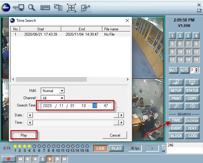 sử dụng phần mềm Camera DVR-Viewer 09