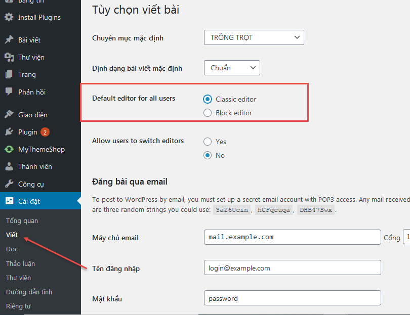 Hướng dẫn cài đặt classic editor wordpress đơn gian nhất