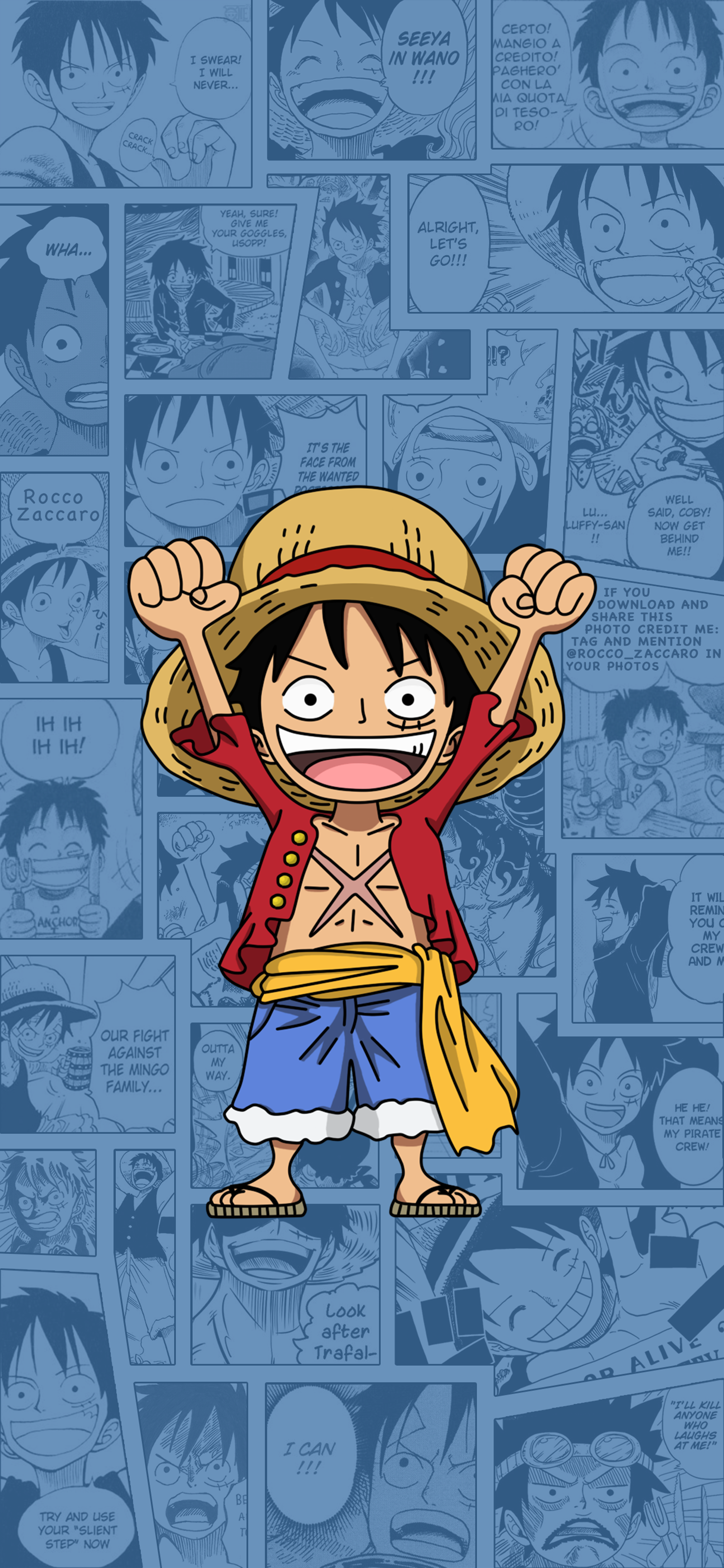 Hình nền Luffy Cute sẽ khiến màn hình điện thoại hay máy tính của bạn thêm phần sinh động và đáng yêu. Với tông màu vàng và mũ rơm icon được thiết kế tinh xảo, đây là lựa chọn hoàn hảo cho những ai yêu thích One Piece và nhân vật Luffy.