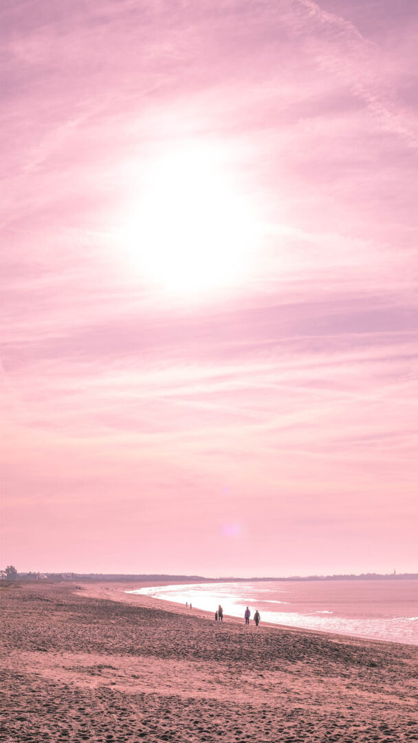 Bộ tranh phong cảnh Bắc Âu cổ điển màu hồng xám BHPC089