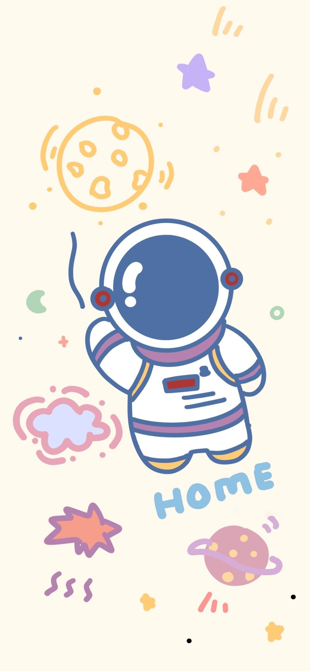Hình nền phi hành gia cute  Điện thoại Hình Nhà du hành vũ trụ