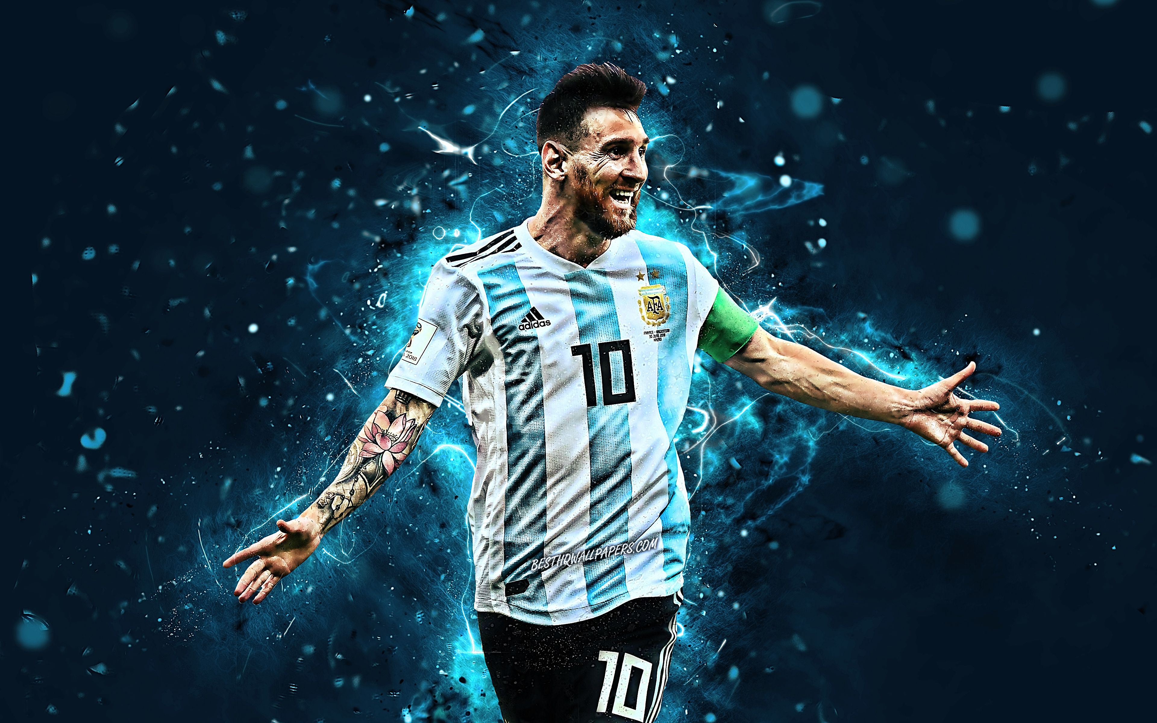 Giải vô địch bóng đá thế giới 2022 Lionel Messi 4K tải xuống hình nền